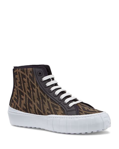 sneaker fendi|Fendi designer high top sneakers.